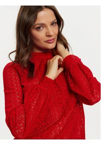 Morgan Bluzka 242-TIMOI Czerwony Regular Fit. Kolor: czerwony. Materiał: syntetyk