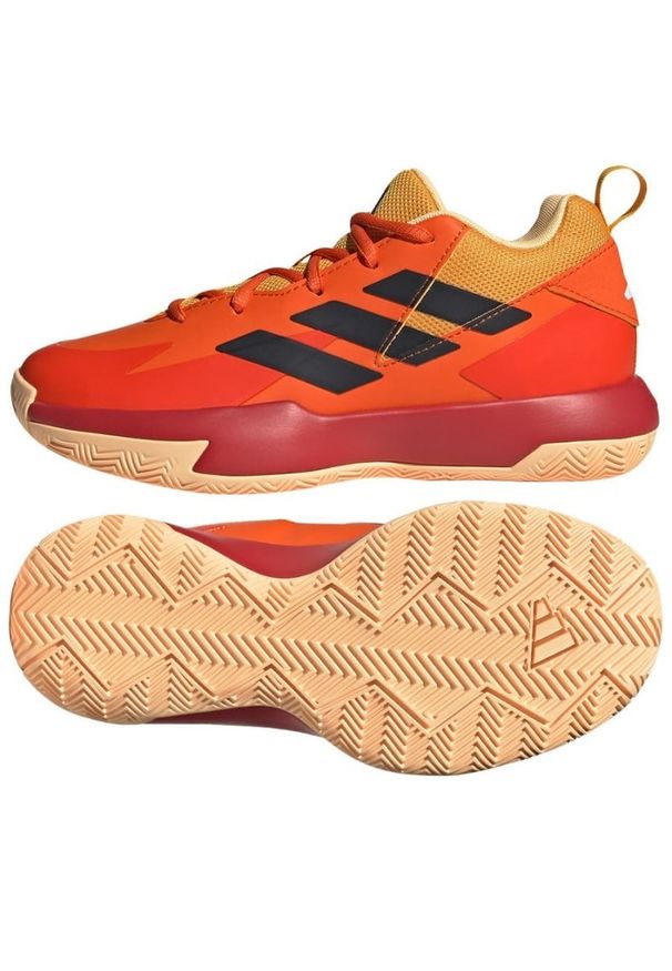 Adidas - Buty do koszykówki adidas Cross Em Up Select Jr IE9274 pomarańczowe. Zapięcie: sznurówki. Kolor: pomarańczowy. Materiał: syntetyk, guma. Sport: koszykówka