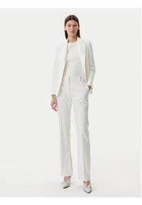 Hugo - HUGO Spodnie materiałowe Hambori 50537747 Biały Slim Fit. Kolor: biały. Materiał: syntetyk #4