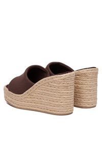 Calvin Klein Espadryle Wedge Espad 70 Canvas Mg HW0HW03282 Brązowy. Kolor: brązowy. Materiał: materiał #5
