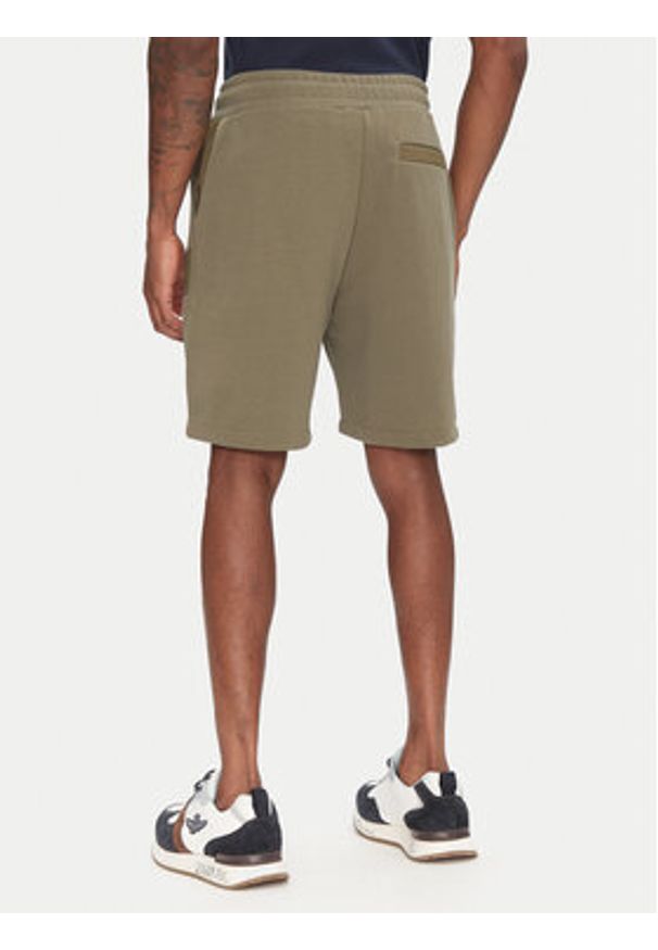 Aeronautica Militare Szorty sportowe 251BF020F584 Khaki Regular Fit. Kolor: brązowy. Materiał: bawełna. Styl: sportowy