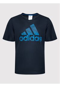 Adidas - adidas T-Shirt Aeroready Seasonals HD4333 Granatowy Regular Fit. Kolor: niebieski. Materiał: syntetyk #4