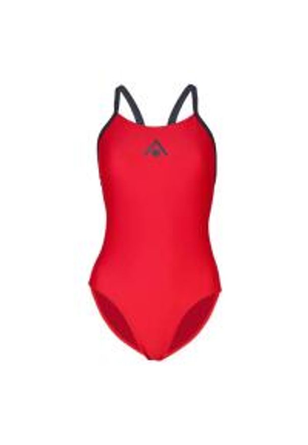 Strój Kąpielowy Aqua Sphere Essential Z Szerokimi Plecami – Czerwony Rozmiar 40. Kolor: czerwony, szary, wielokolorowy
