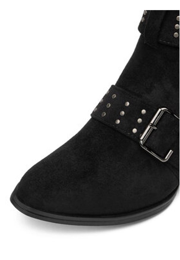 DeeZee Botki 7612-7 Czarny. Kolor: czarny. Materiał: materiał