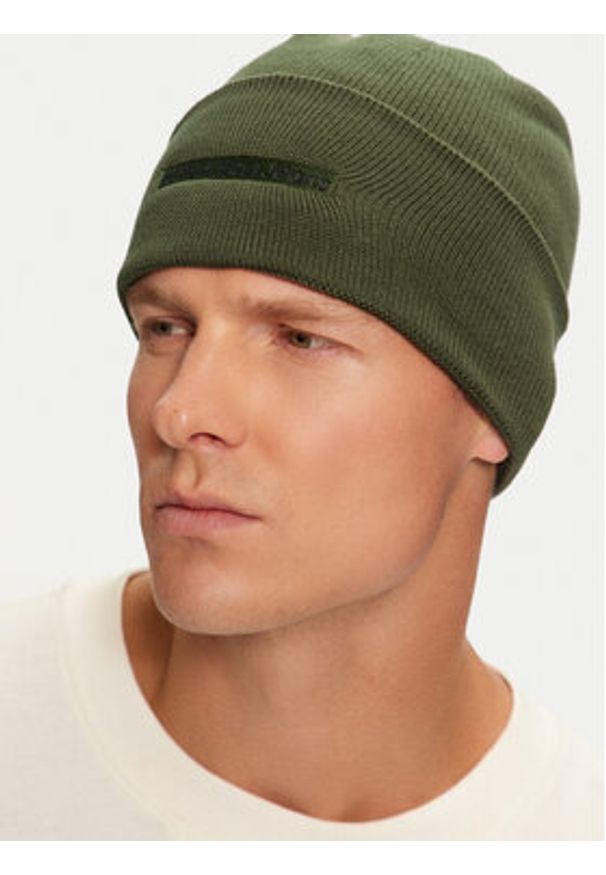 Calvin Klein Czapka Inst Embro K50K512452 Zielony. Kolor: zielony. Materiał: bawełna