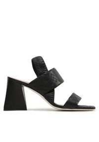 Pollini Sandały SA16377C1GTE0000 Czarny. Kolor: czarny. Materiał: skóra