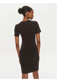 Versace Jeans Couture Sukienka codzienna 76HAOT02 Czarny Slim Fit. Okazja: na co dzień. Kolor: czarny. Materiał: bawełna. Typ sukienki: proste. Styl: casual #3