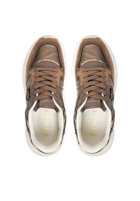 Pinko - PINKO Sneakersy Gem 07 SS0055P106 Brązowy. Kolor: brązowy. Materiał: materiał #2