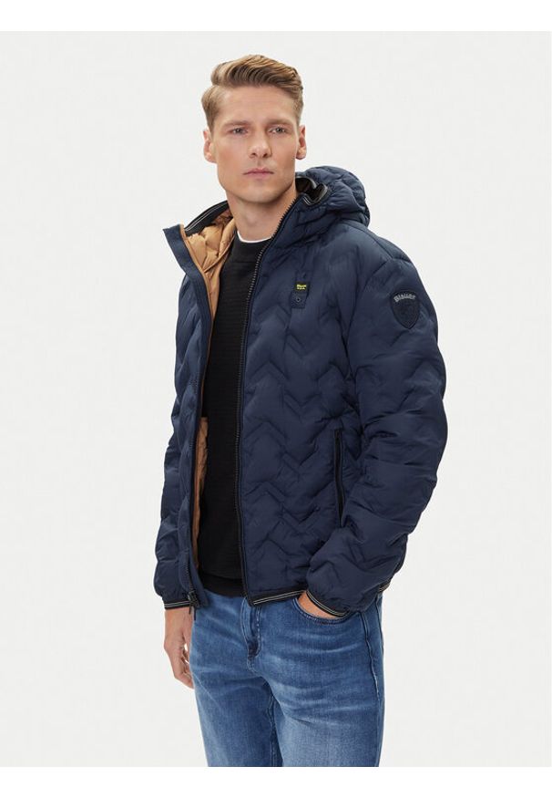 Blauer Kurtka puchowa 25WBLUC03233 Granatowy Regular Fit. Kolor: niebieski. Materiał: syntetyk