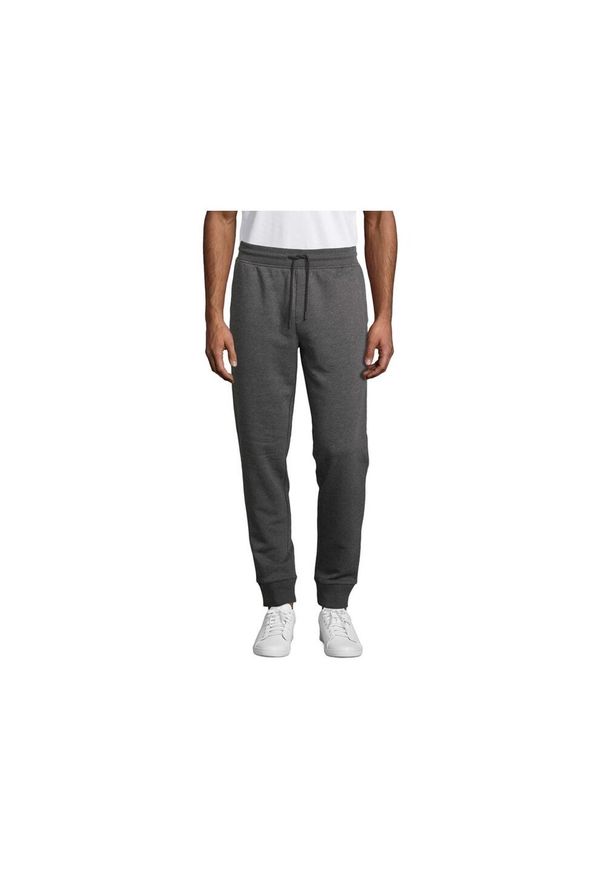 SOL'S - Spodnie Do Biegania Unisex Jumbo Fleece Dla Dorosłych. Kolor: szary, wielokolorowy, brązowy. Materiał: dresówka