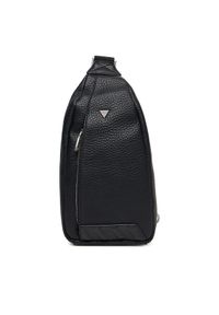 Guess Saszetka HMTOLG P5407 Czarny. Kolor: czarny. Materiał: skóra