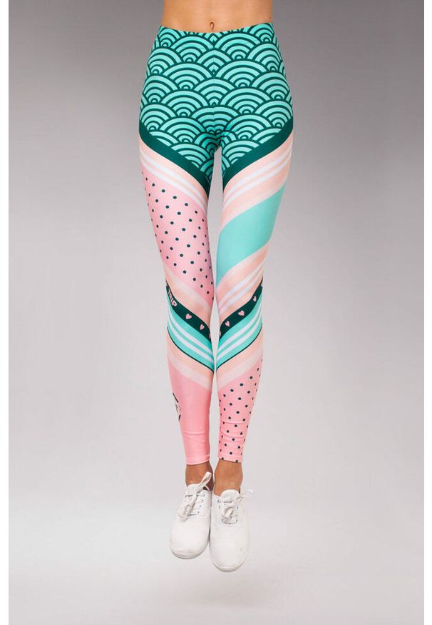 Legginsy sportowe damskie DEEP TRIP Frugo. Kolor: wielokolorowy