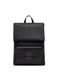 Calvin Klein Plecak Iconic Plaque K50K511643 Czarny. Kolor: czarny. Materiał: skóra