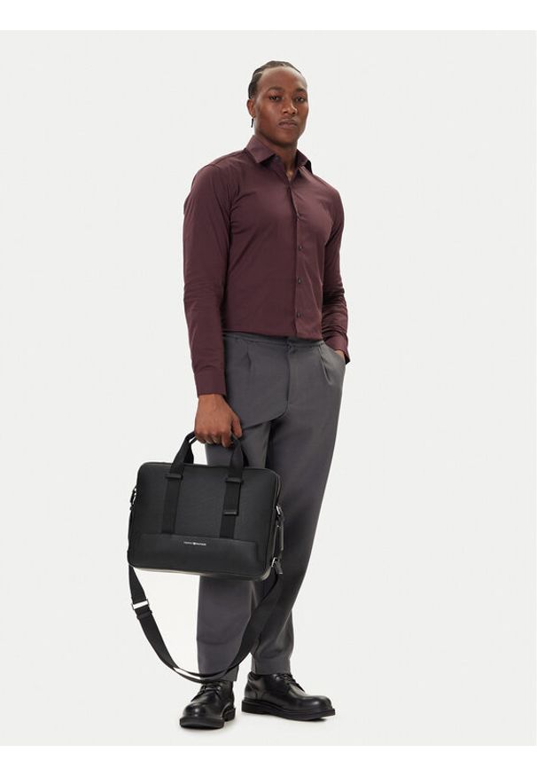 TOMMY HILFIGER - Tommy Hilfiger Torba na laptopa Th Modern Computer Bag AM0AM13637 Czarny. Kolor: czarny. Materiał: skóra