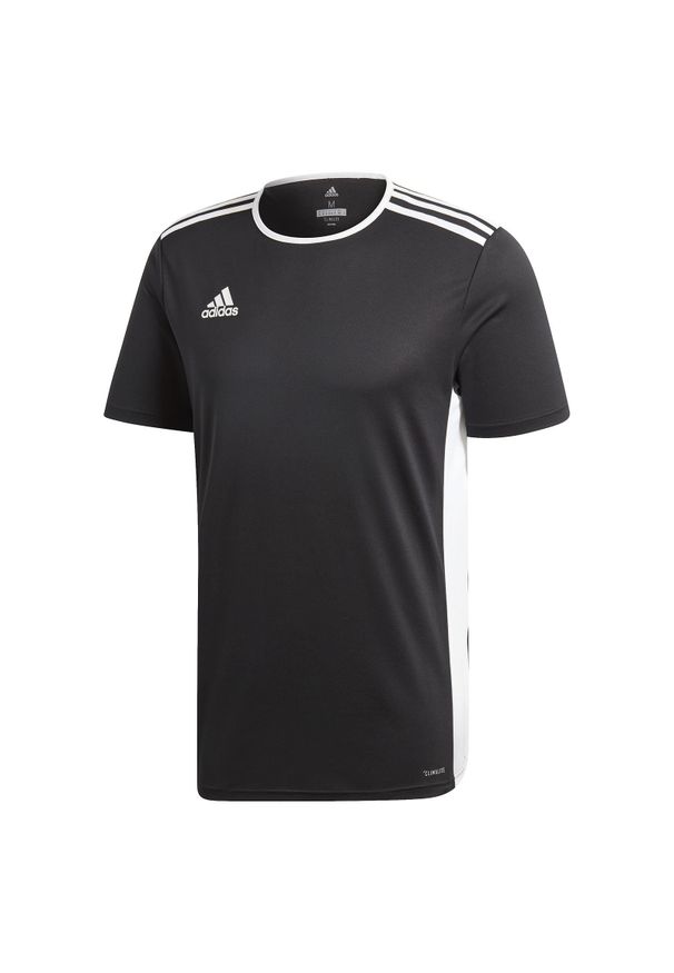 Adidas - Koszulka piłkarska chłopięca adidas Entra CF1035. Materiał: skóra, poliester. Długość rękawa: krótki rękaw. Technologia: ClimaLite (Adidas). Długość: krótkie. Sport: piłka nożna