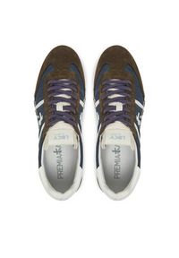 Premiata Sneakersy Lucy Var 7252 Khaki. Kolor: brązowy. Materiał: materiał #3