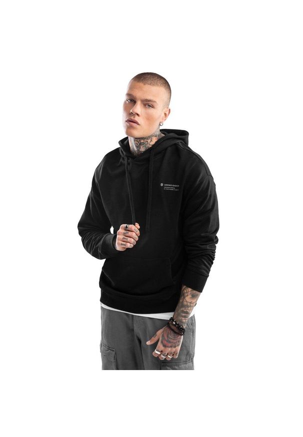 Bluza dresowa z kapturem Lifestyle unisex SIROKO Panther. Typ kołnierza: kaptur. Kolor: czarny. Materiał: dresówka