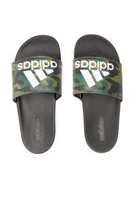 Adidas - adidas Klapki adilette Comfort GW9647 Zielony. Kolor: zielony. Materiał: skóra #7