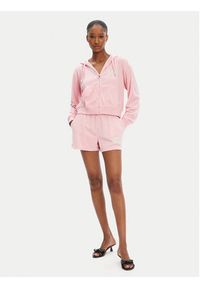 Juicy Couture Szorty sportowe Perkin JCWHS125322 Różowy Relaxed Fit. Kolor: różowy. Materiał: bawełna #4