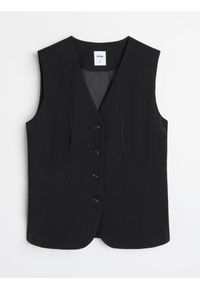 Sinsay - Kamizelka garniturowa - czarny. Kolor: czarny #1