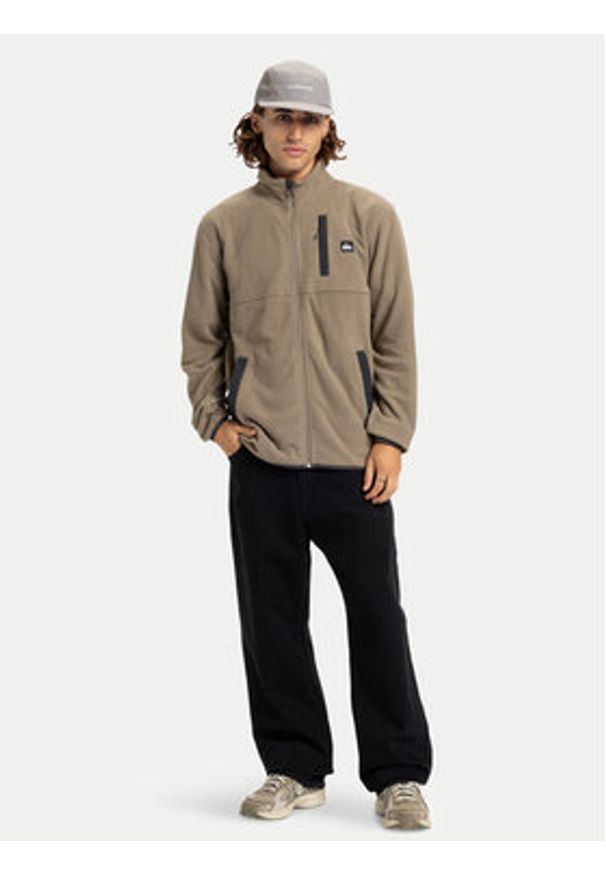 Quiksilver Polar No Destination Fz EQYPF03071 Beżowy. Kolor: beżowy. Materiał: polar