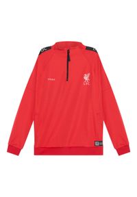 LIVERPOOL FC - Dres piłkarski dziecięcy Liverpool 22/23. Kolor: czerwony, czarny, wielokolorowy. Materiał: dresówka