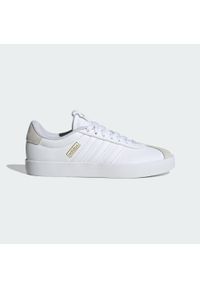 Adidas - Buty VL Court 3.0. Kolor: biały, szary, wielokolorowy. Materiał: skóra, syntetyk