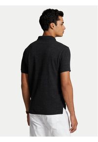 Polo Ralph Lauren Polo 710680784011 Czarny Custom Slim Fit. Typ kołnierza: polo. Kolor: czarny. Materiał: bawełna