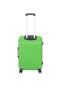 Ochnik - Komplet walizek na kółkach 19''/24''/28''. Kolor: zielony. Materiał: materiał, poliester, guma, kauczuk #10