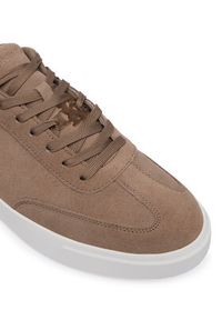Calvin Klein Sneakersy Low Prof Cupsole Wt Su HM0HM02201 Beżowy. Kolor: beżowy. Materiał: zamsz, skóra #4