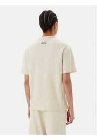 EA7 Emporio Armani T-Shirt 7W000098 AF12503 U1079 Beżowy Loose Fit. Kolor: beżowy. Materiał: bawełna #5