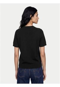 Calvin Klein T-Shirt LV147E303G Czarny Regular Fit. Kolor: czarny. Materiał: wiskoza #5