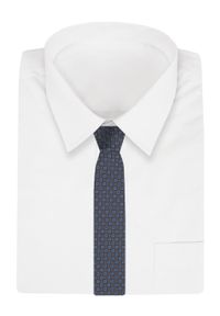 Męski Krawat - Brązowy, Drobny Wzór - Angelo di Monti. Kolor: wielokolorowy, beżowy, brązowy. Materiał: tkanina. Styl: wizytowy, elegancki