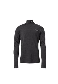 FJORK MERINO - Koszulka z długim rękawem męska wykonana w 100% z wełny merynosów – Finn 210 Zip. Kolor: szary. Materiał: wełna. Długość rękawa: długi rękaw. Długość: długie