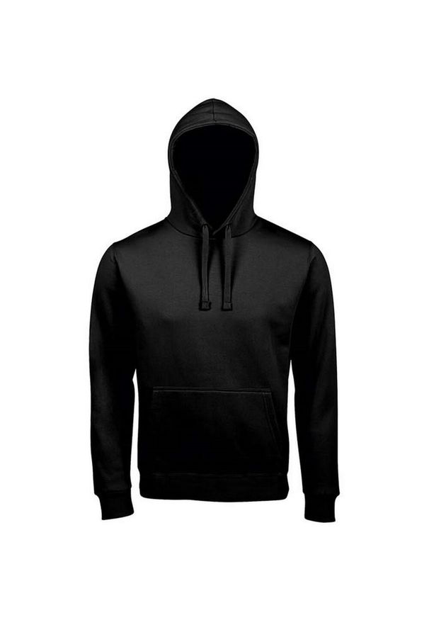 SOL'S - Męska Bluza Z Kapturem Spencer. Typ kołnierza: kaptur. Kolor: czarny