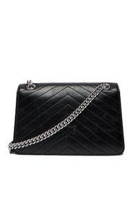 Pinko - PINKO Torebka Love One Light Mini Al 25-26 PLTT 106173 A2JC Czarny. Kolor: czarny. Materiał: skórzane