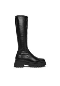 DeeZee Kozaki KX2212803 Czarny. Kolor: czarny. Materiał: syntetyk, materiał