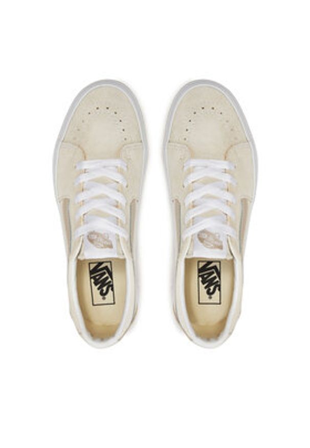 Vans Tenisówki Sk8-Low VN000BVXCD31 Écru. Materiał: zamsz, skóra