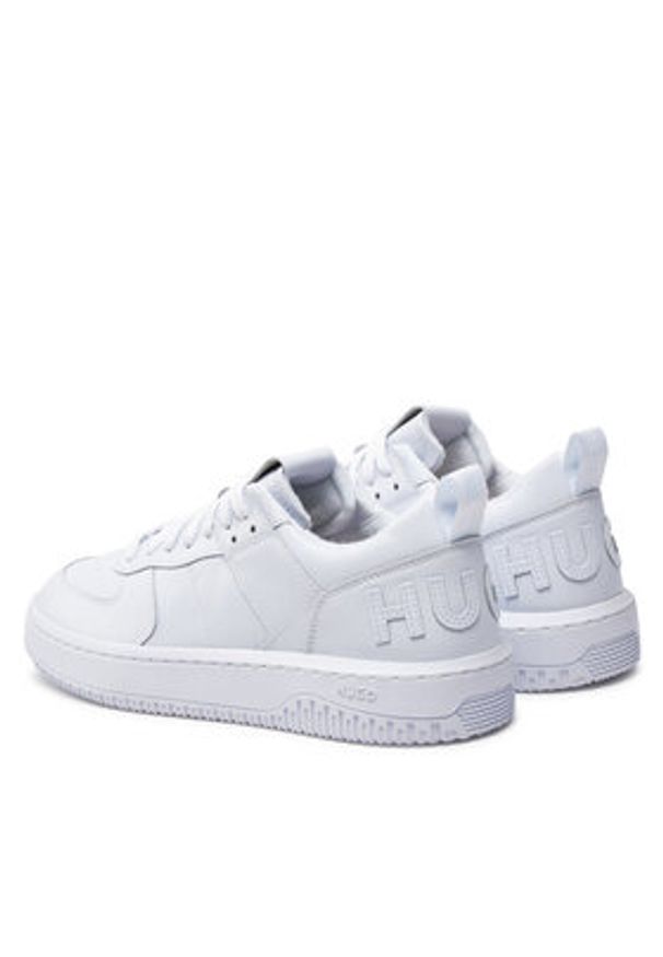 Hugo Sneakersy Kilian 50518174 10240740 01 Biały. Kolor: biały. Materiał: skóra