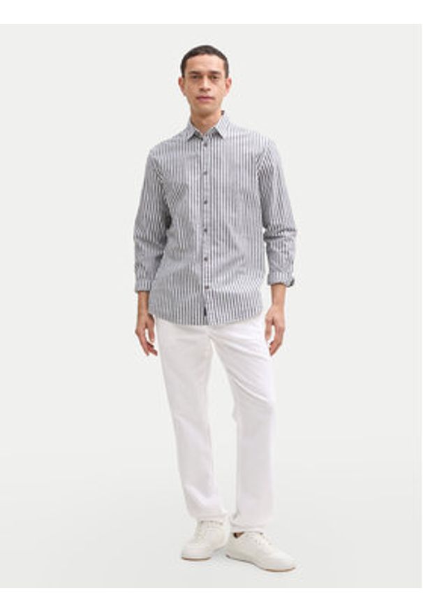 Tom Tailor Spodnie materiałowe 1044716 Biały Regular Fit. Kolor: biały. Materiał: bawełna