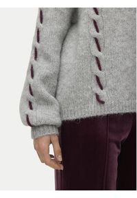 Vero Moda Sweter Ilina 10334866 Szary Loose Fit. Kolor: szary. Materiał: syntetyk