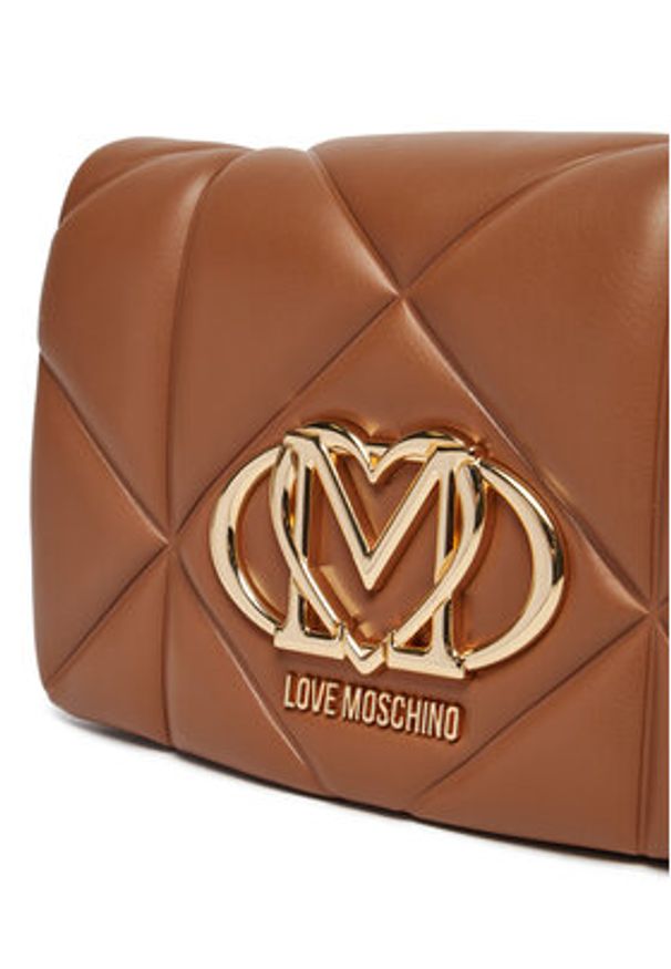 Love Moschino - LOVE MOSCHINO Torebka JC4043PP1MLC0201 Brązowy. Kolor: brązowy. Materiał: skórzane