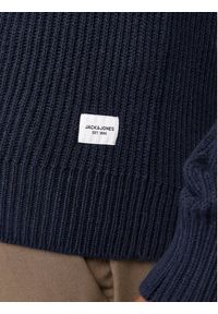 Jack & Jones - Jack&Jones Sweter Pannel 12258471 Granatowy Regular Fit. Kolor: niebieski. Materiał: syntetyk #7