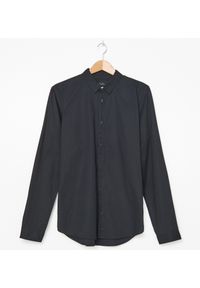 House - Bawełniana koszula slim fit - Czarny. Kolor: czarny. Materiał: bawełna #1