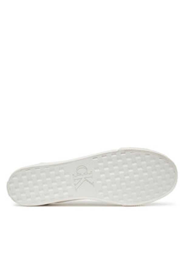 Calvin Klein Jeans Tenisówki Ess Vulc Low Mg Canvas YM0YM01209 Biały. Kolor: biały. Materiał: materiał
