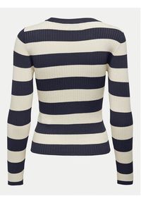 JDY Sweter Plum 15277223 Granatowy Regular Fit. Kolor: niebieski. Materiał: wiskoza #5