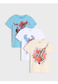 Sinsay - Koszulki 3 pack Marvel - wielobarwny. Wzór: motyw z bajki #1