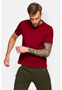 Lancerto - Koszulka Bordowa Bawełniana Mark. Kolor: czerwony. Materiał: bawełna #1