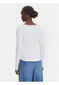 Tommy Jeans Bluzka Henley DW0DW20903 Biały Slim Fit. Typ kołnierza: typu henley. Kolor: biały. Materiał: bawełna #3