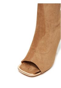 DeeZee Botki LW0606-1 Brązowy. Kolor: brązowy. Materiał: materiał #6